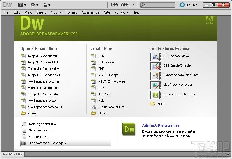 Dreamweaver,Dreamweaver CS5,Adobe Dreamweaver CS5,dreamweaver cs5中文版免费下载